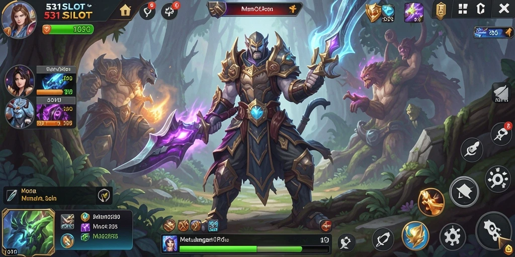 Tampilan gameplay mendalam di dunia MMORPG 531SLOT.