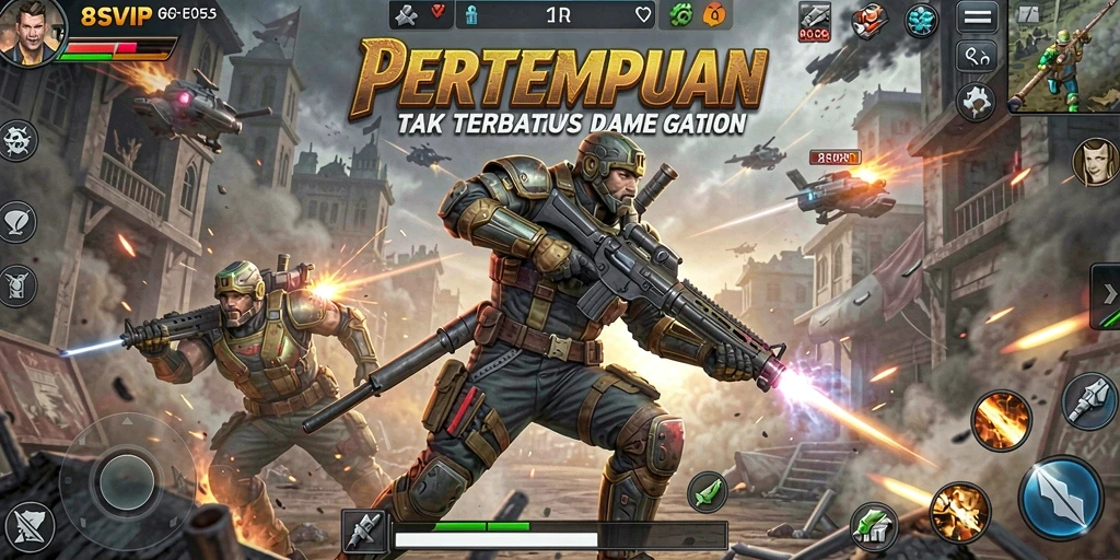 Tampilan gameplay seru dalam pertempuran di 8SVIP.