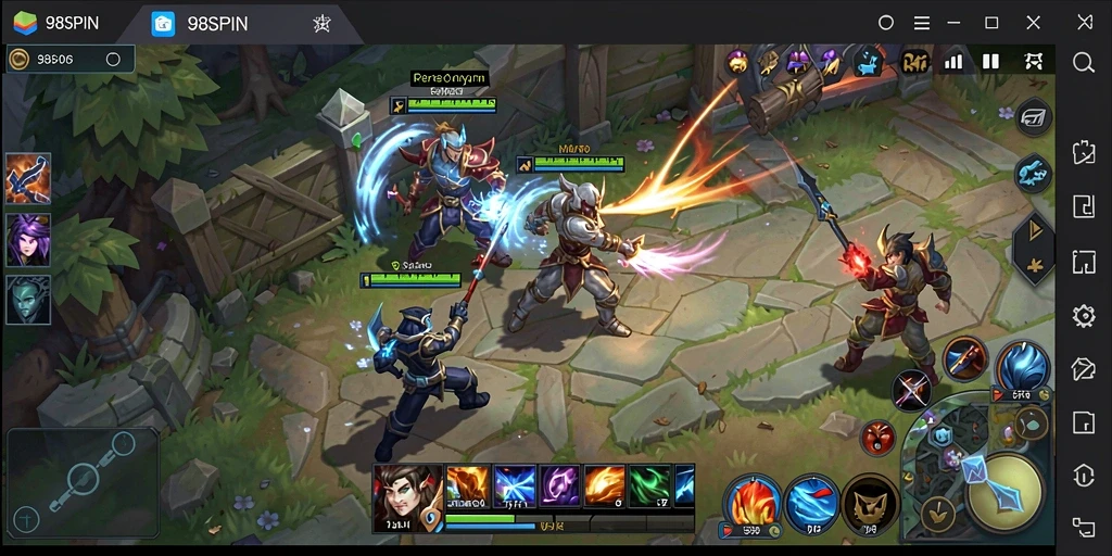 Tampilan gameplay seru dan menegangkan dari 98SPIN.