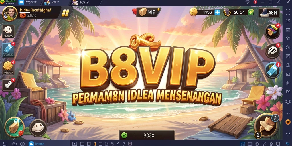 Tampilan screenshot dari gameplay B8VIP yang menampilkan elemen Idle.