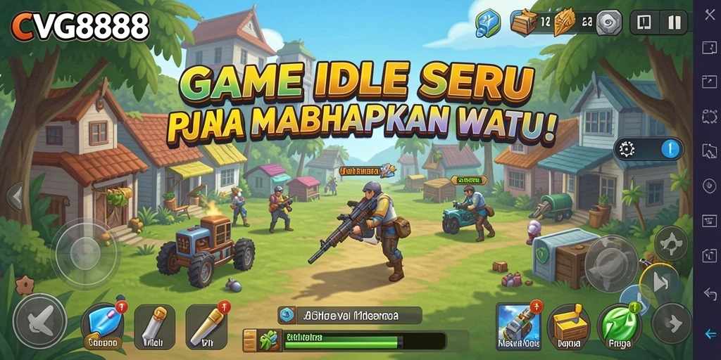 Tampilan screenshot gameplay Idle CVG8888 yang menarik.