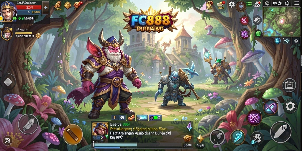 Tampilan gameplay RPG yang menakjubkan di FC888.
