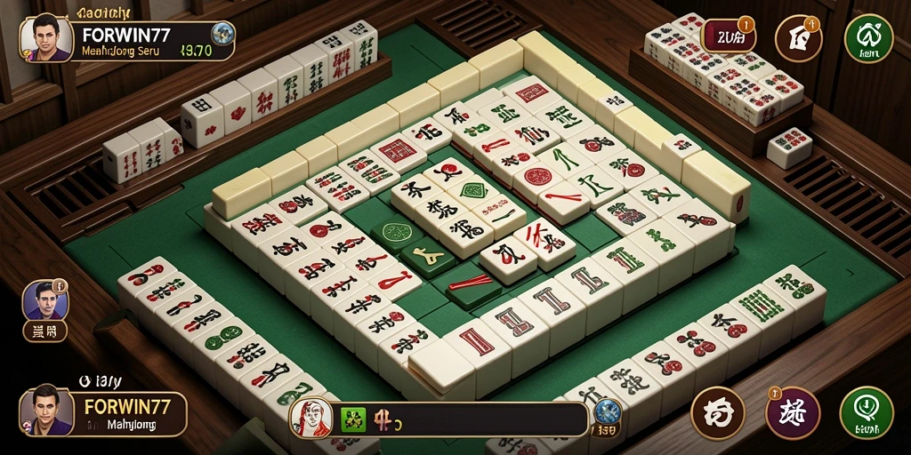 Tampilan gameplay Mahjong yang menarik dan seru