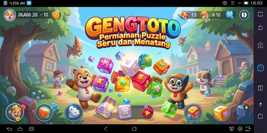 Tampilan gameplay <strong>GENGTOTO</strong> menampilkan teka-teki yang menantang dan grafis yang menarik.