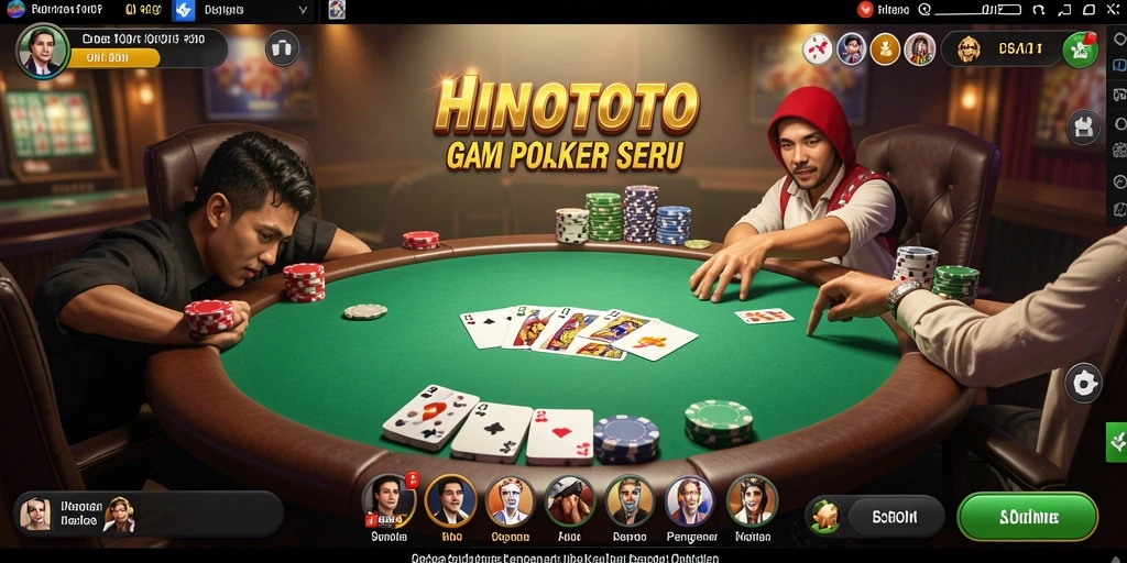 Tampilan gameplay mendebarkan dalam HINOTOTO dengan pemain nyata.