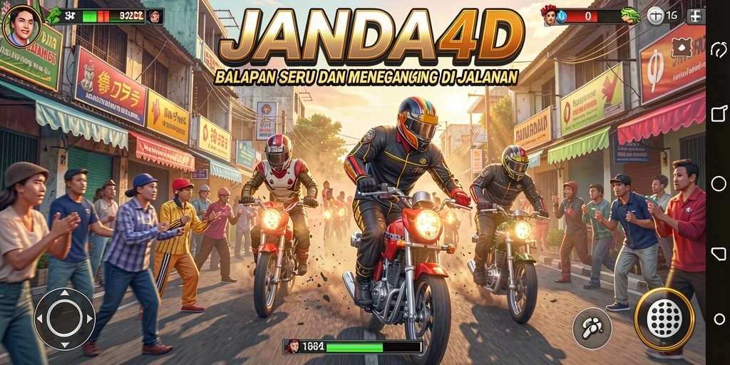 Gameplay Racing yang seru dan kompetitif di JANDA4D.