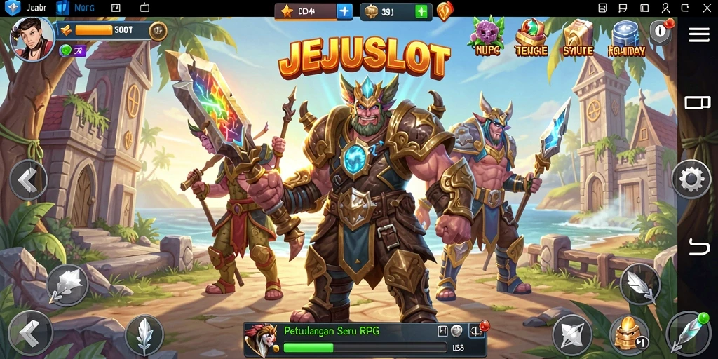 Gameplay menarik JEJUSLOT dengan visual fantastis dan petualangan seru.