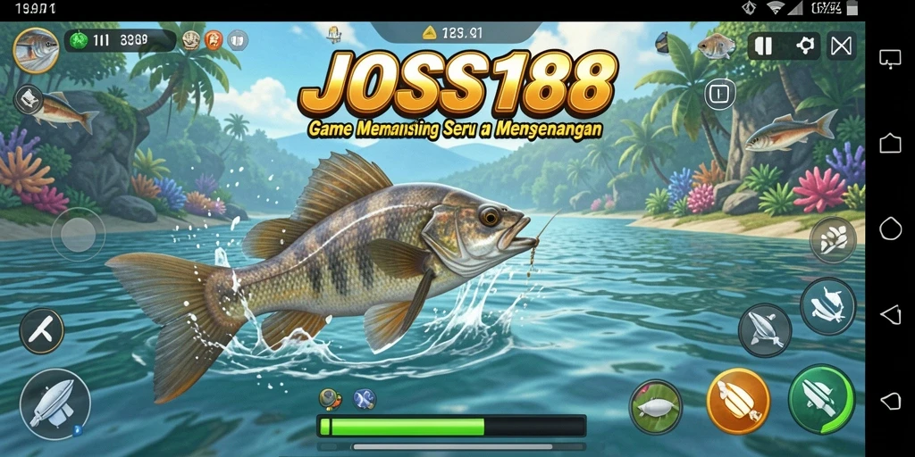 Tampilan gameplay JOSS188 yang menarik dengan pengalaman memancing seru.