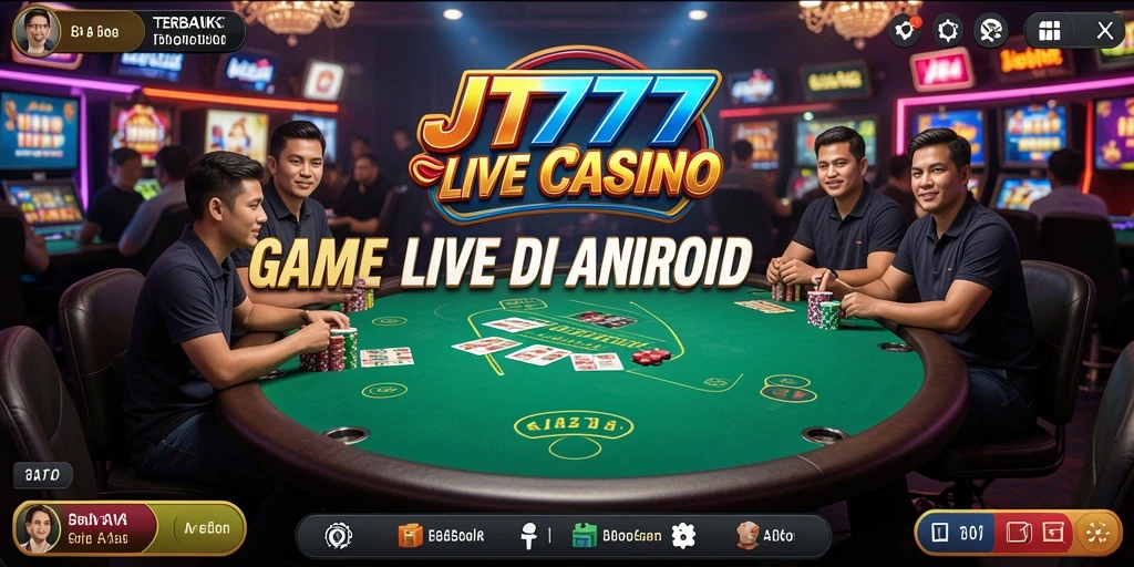 Tampilan menarik dari permainan Live Casino di JT777.