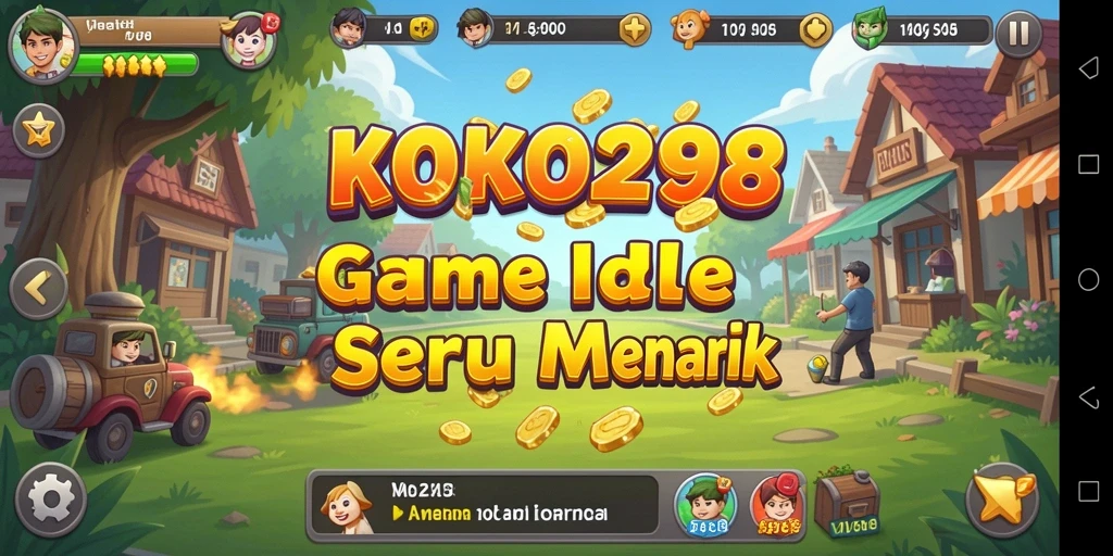 Tampilan permainan KOKO288 dengan karakter dan sumber daya yang menarik.
