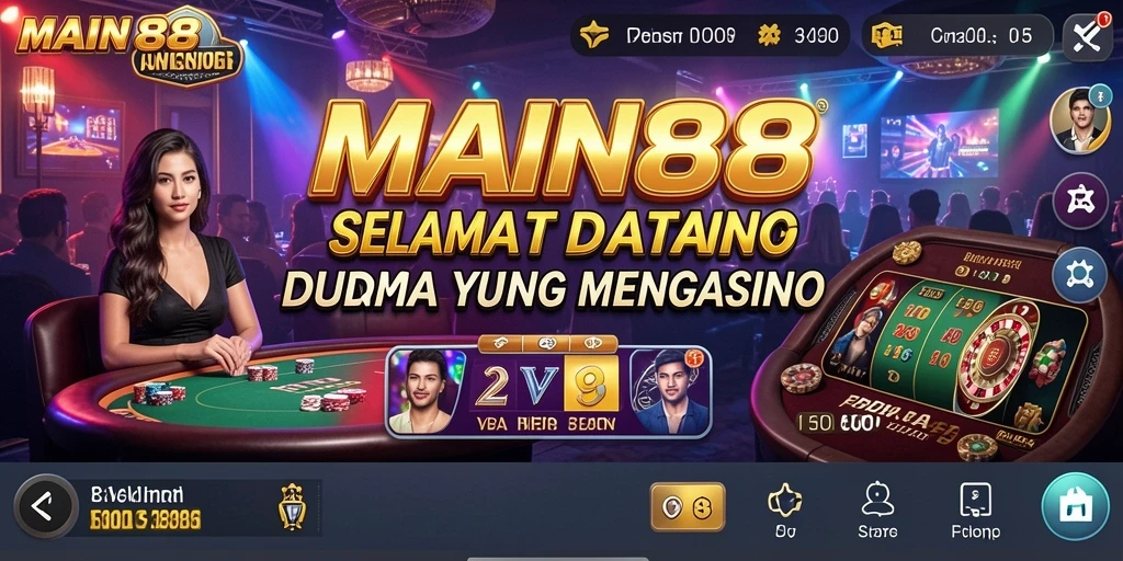 Tampilan gameplay Live Casino yang mengasyikkan di MAIN88.