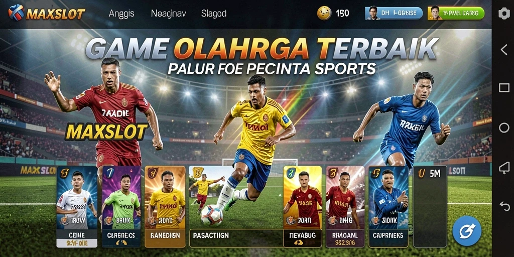Tampilan gameplay MAXSLOT yang menarik dan kompetitif di arena olahraga.