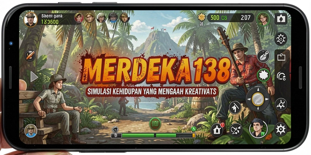 Tampilan gameplay menarik dan interaktif dari MERDEKA138.