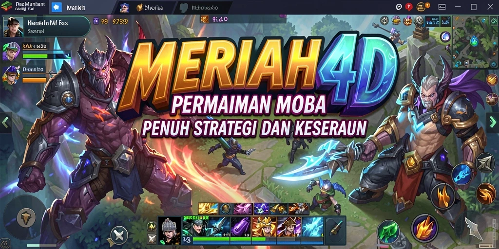 Tampilan permainan MERIAH4D dengan aksi seru dan karakter unik.