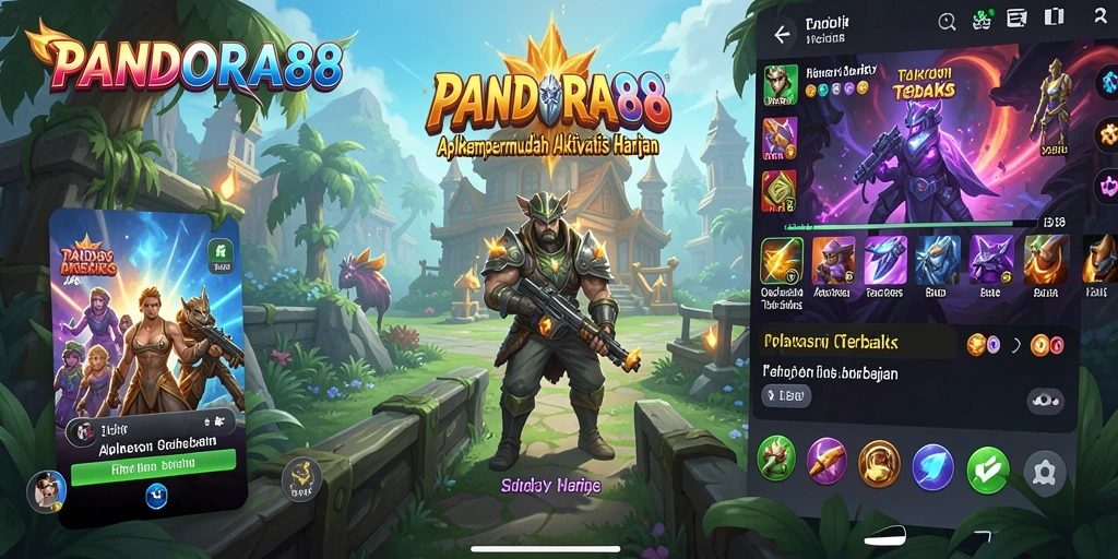 Tampilan antarmuka aplikasi PANDORA88 yang sederhana dan fungsional.