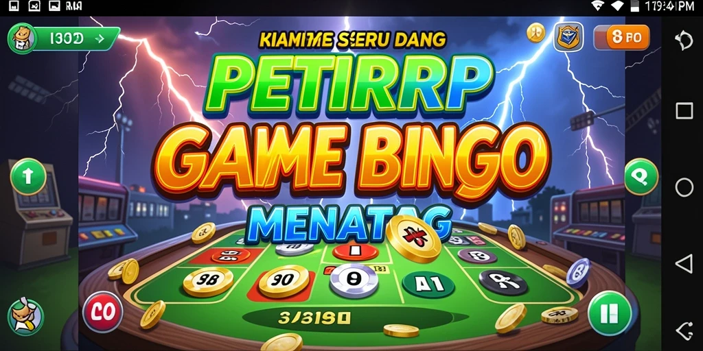 Screenshot gameplay PETIRRP yang menampilkan keseruan Bingo.