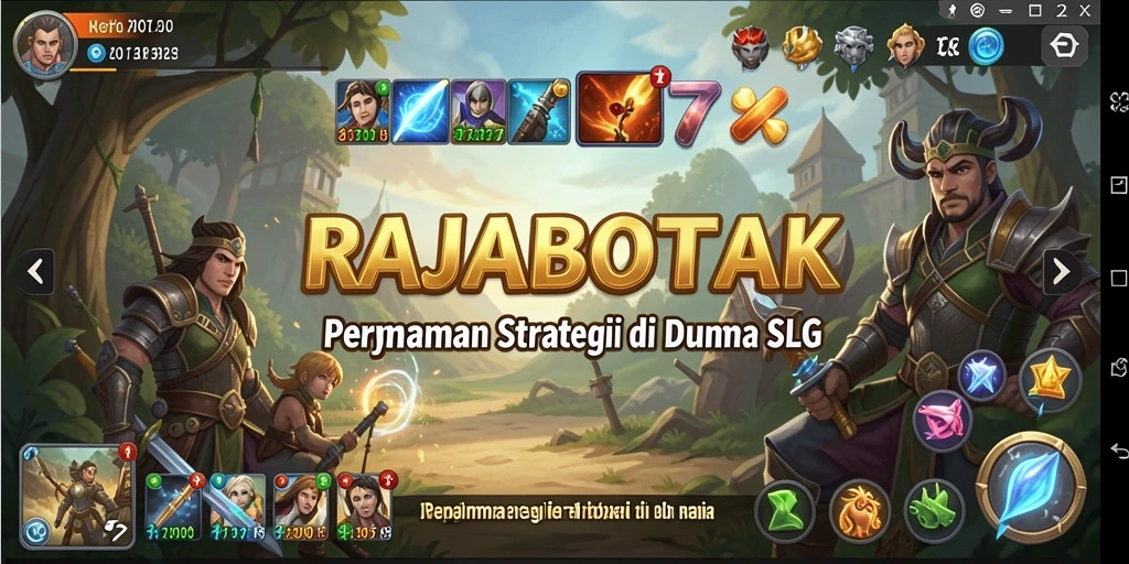 Tampilan gameplay menegangkan dalam RAJABOTAK dengan strategi taktis.