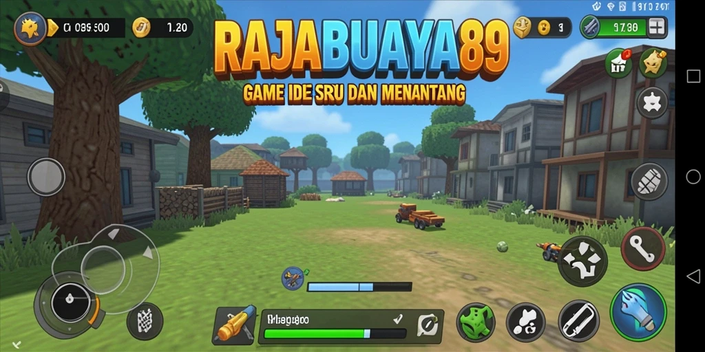 Tampilan gameplay <strong>RAJABUAYA89</strong> yang menampilkan aksi karakter Idle.