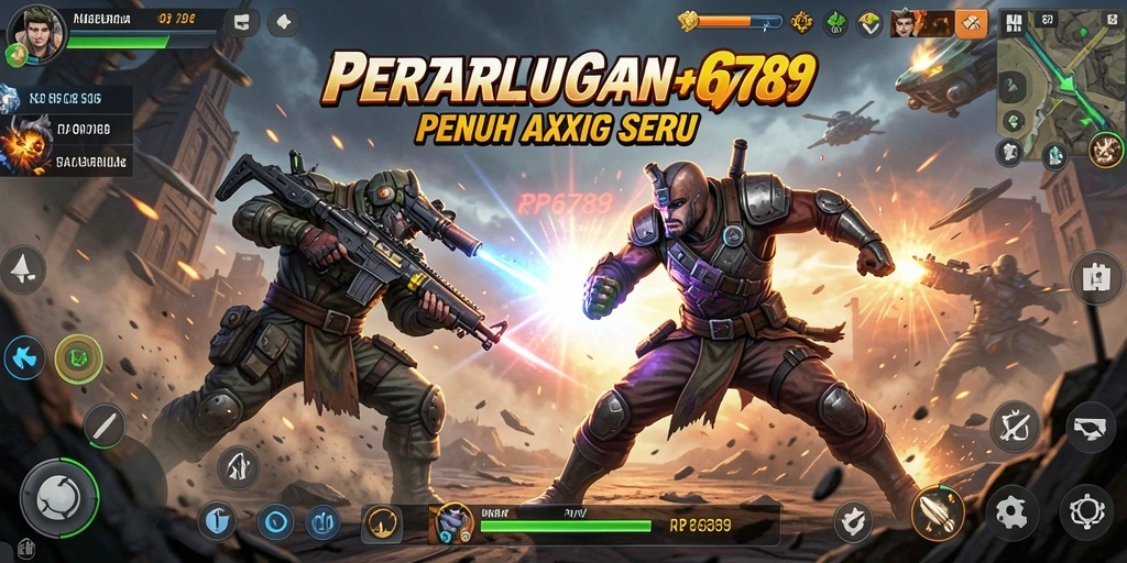 Tangkapan layar RP6789 menampilkan aksi pertarungan yang menegangkan.