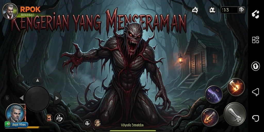 Screenshot RPOK menampilkan suasana menegangkan dan gameplay Horror.