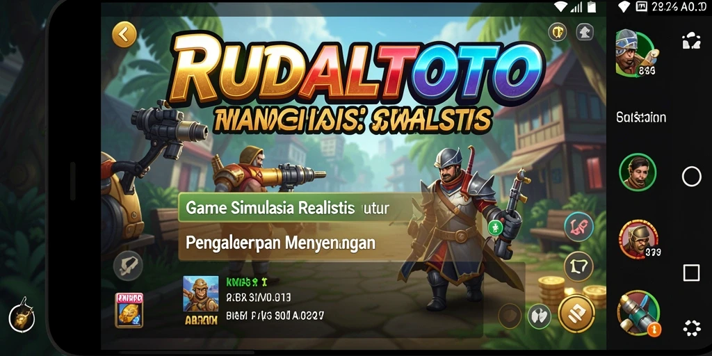 Screenshot RUDALTOTO menunjukkan gameplay seru dalam simulasi kehidupan.