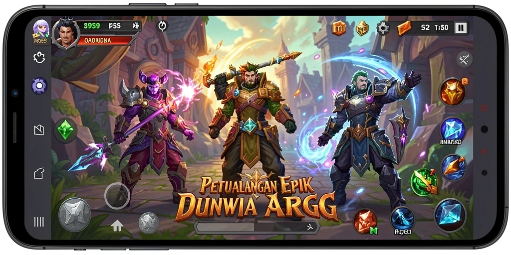 Gameplay S9S9 yang menegangkan dan penuh aksi ARPG.
