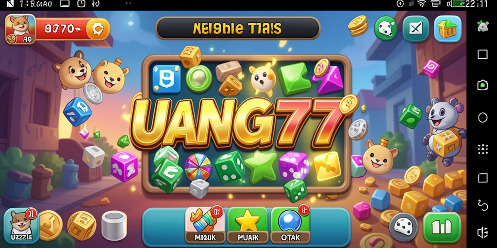 Tampilan gameplay UANG77 yang penuh tantangan dan keseruan.