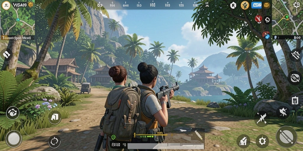 Tangkapan layar gameplay <strong>VISA89</strong> menunjukkan dunia Open World yang luas dan menarik.