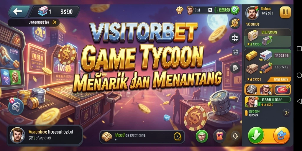 Screenshot gameplay <strong>VISITORBET</strong> yang menunjukkan bisnis yang sedang dikelola.