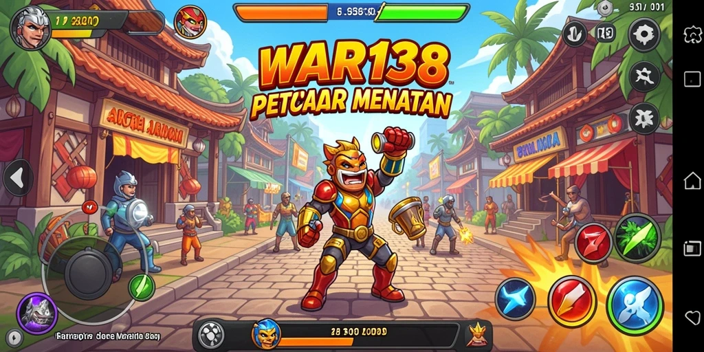 Tampilan aksi seru dalam gameplay WAR138 yang menantang.