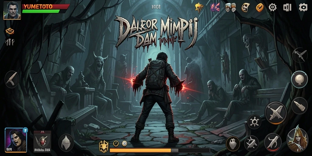 Screenshot gameplay YUMETOTO menampilkan suasana Horror yang mendebarkan.